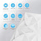 Art3d PVC Drop Ceiling Tiles, Easy Glue-up Panels for Ceiling, Wall Decoration, 60x60 CM, 12 Pcs, White Floral