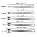 Measuring Spoons Set, Heavy Duty Stainless Steel Measuring Spoons, Mini Measuring Spoon for Cooking Baking, Tablespoon Teaspoon for Dry or Liquid Ingredients, Fits in Spice Jar,Set of 5