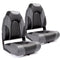 SUNDGORA Deluxe Marine High Back Folding Boat Seat, Stainless Steel Screws Included, Style C61 Charcoal Black (2 Seats)