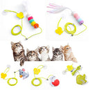 Hanging Cat Toys for Indoor Cats,Kitten Toys 5Pack Cat Exercise Toy,Hanging Door Bouncing Cat Toy with Super Suction Cup, Suction Window Cat Teaser Toy for Indoor Cats Kitten Play Chase Practice (5 PCS)