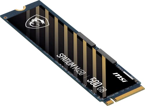 MSI SPATIUM M450 NVMe M.2 Internal Solid State Drive, 500 GB