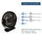 5 Inch USB Powered Desk Fan with 3 Speeds, 2500mAh Battery Portable Mini Fan Handy Desk Fan Cooling Fan with Strong Airflow Desktop Fan Handheld Fan Multi Use For Both Home / Office and Outdoor/ Traveling, Black