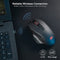 Redragon M656 Gainer Wireless Gaming Mouse, 4000 DPI 2.4Ghz Wireless Gamer Mouse w/ 5 DPI Levels, 7 Macro Buttons, Red LED Backlit & Pro Software/Drive Supported, for PC/Mac/Laptop