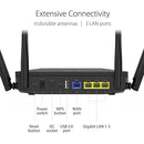 ASUS RT-AX53U (AX1800) Dual Band WiFi 6 Extendable Router, Subscription-free Network Security, Instant Guard, Parental Control, Built-in VPN, AiMesh Compatible, Gaming & Streaming, Smart Home, USB