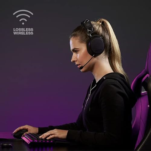 SteelSeries Arctis 9 - Dual Wireless Gaming Headset - Lossless 2.4 GHz Wireless + Bluetooth - 20+ Hour Battery Life - for PC, Playstation 5 and PS4, Black