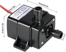 LEDGLE Mini Submersible Water Pump (240L/H, 3.6W), Electric Brushless Fountain, Powerful Water Pumps Ultra-Quiet, Dual-Purpose Design for Aquariums, Fish Tank, Hydroponics, Aquaponics, Ponds