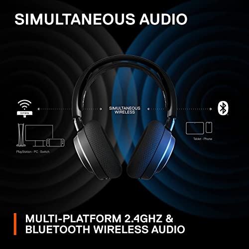 SteelSeries Arctis Nova 7 Wireless USB-C Multi-Platform Gaming Headset with Bluetooth for PC, PlayStation, Nintendo Switch & Android - 38 Hour Battery, Fast Charging, Noise-Cancelling Gen 2 Microphone