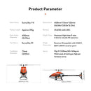 OMPHOBBY M2 V2 RC Helicopters Dual Brushless Motors RC Helicopter for Adults Direct-Drive 3D Remote Control Helicopter-BNF(Dull Purple)