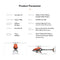 OMPHOBBY M2 V2 RC Helicopters Dual Brushless Motors RC Helicopter for Adults Direct-Drive 3D Remote Control Helicopter-BNF(Dull Purple)