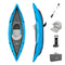 Bestway Hydro-Force Cove Champion | 1 Person Inflatable Kayak Set with Hand Pump, Paddles, Carry Bag, Blue, Blue, Grey, 275 x 81 x 45 cm