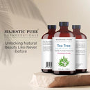 MAJESTIC PURE Tea Tree Essential Oil, Therapeutic Grade, Pure and Natural Premium Quality Oil, 4 fl oz