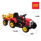 Kids Ride On Toy Farm Tractor Toy Electric Car Trailer w/MP3 Indoor Garden - Red