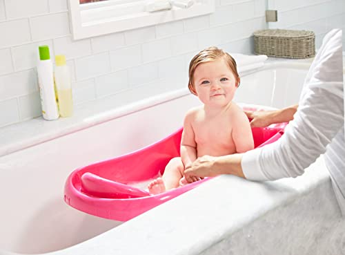The First Years Newborn to Toddler Tub with Bath Sling, Pink