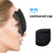 3D Sleep Mask for Men Women, Upgraded Contoured Cup Sleeping mask Blindfold, Block Out Light, Eye mask with Adjustable Strap,Soft and Breathable for Nap/Yoga/Traveling (Black)