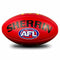 Sherrin AFL Replica Training Football, Red, Size 5