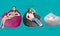 3Ft Bean Bag Chair, High-Rebound Memory Foam Filled Bean Bag with Premium Corduroy Cover, Ultra Soft Bean Bag Chairs for Adults, Kids (Black)