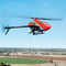 OMPHOBBY M1 EVO RC Helicopter Dual Brushless Motors Direct-Drive Mini RC Helicopters for Adults, 3D Flight Remote Control Airplane 6 Channel Heli BNF Red (Futaba S-FHSS Protocol)