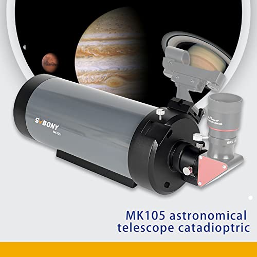 SVBONY MK105 Telescope, 105mm Aperture Maksutov Cassegrain OTA, 99% Reflectivity Dielectric Coatings Catadioptric Telescope, for Planetary Visual and Photography with 160mm Dovetail Plate