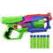 Nerf Mega CycloneShock Toy Blaster, Cybershock Color Style, 6-Dart Drum, 6 Nerf AccuStrike Mega Darts, Easy Priming (Amazon Exclusive)