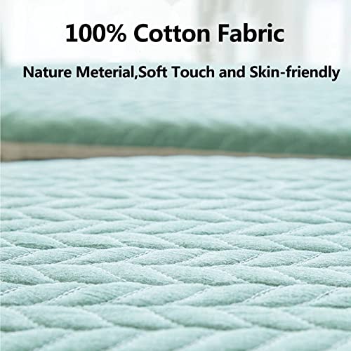 Kitchen Chair Pads Non Slip Set of 4, Chair Cushions for Dining Chairs 4 Pack with Ties, Washable Seat Cushion with Hidden Zipper, 100% Cotton Fabric, Suitable for All Seasons Grey
