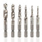 Yakamoz 6PCS Drill Tap Combination Bit Set HSS Deburr Countersink Bit 1/4 Hex Shank Tool Kit | Imperial