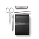 MANSCAPED™ Shears 2.0 Tempered Stainless Steel Men's Nail Kit, Fingernail Clippers, Safety Scissors, Tweezers and Nail File, Travel Manicure Set, 4-Piece Luxury Men's Grooming Kit with Compact Case