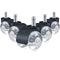 Office Chair Caster Wheels Replacement (Set of 5，2 Inch Double Casters) Heavy Duty Smooth and Quiet Rolling Casters Safe for All Floors - Standard Stem Size - Black