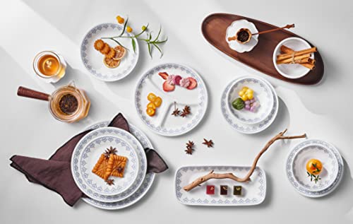 Corelle J310-PTW CP-8780 Lunch Plate, Large Plate, Break-Resistant, Lightweight, Microwave Safe, Oven Safe, Dishwasher Safe, Patchwork