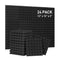 Hertber-24 Pack Acoustic Panels Sound Proof Foam 12 x 12 x 2 Inches Acoustic Foam Pyramid Black Sound Panels For Wall Sound Absorbing