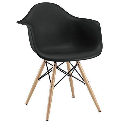 Modway, Wood, Black, One Dining Armchair