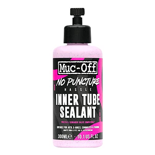 Muc-Off 20216 No Puncture Hassle Inner Tube Sealant, 300 Millilitres - Advanced Bicycle Tyre Sealant for Repairing Inner Tube Punctures of Up to 4mm