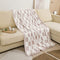 Bearberry Fuzzy Checkerboard Grid Throw Blanket Knitted Soft Cozy Warm Microfiber Blanket Decor for Couch Sofa Bed Travel Home (Cream, 50''x60'')