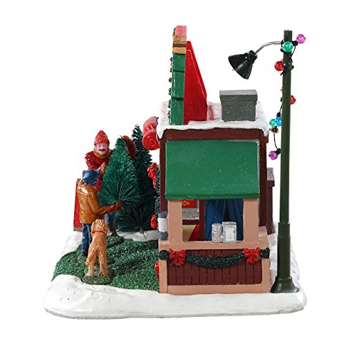 Lemax Christmas Village Accessory: Garland Grove Tree Lot, Resin