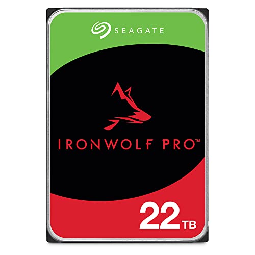 Seagate IronWolf Pro NAS Internal Hard Drive 22TB 3.5" 7200RPM CMR 256MB Cache SATA 6GB/S + 3 Year Rescue Service Model No: ST22000NT001 (Refurbished)