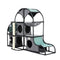 Petscene Multi-Tier Cat Scratching Post Tower Furniture Cat Tree House Scratcher Condo