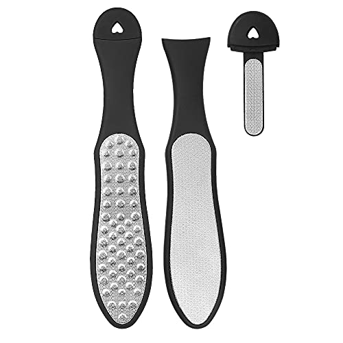 Foot File, with Mini-File Dead Skin Remover for Feet, Foot Care Pedicure Stainless Steel File to Removes Hard Skin