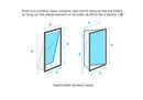 Window Seal for AC Unit/Portable Air Conditioner – Sealing AC with Zip and Adhesive Fastener – Best Way to Seal Casement Window With Maximum Length of 158 inches