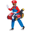 Super Mario Costume, Inflatable Nintendo Mario Kart Boys Outfit, Kids Size Fan Operated Expandable Character Blow Up Suit