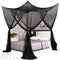 AUTOWT Mosquito Net for Double to King Size Bed Canopy - Mesh Square Mosquito Netting with 4 Openings & 4 Hanging Loops - Bed Curtains from Ceiling for Girls Room