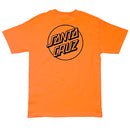 SANTA CRUZ Men's S/S T-Shirt Opus Dot Skate T-Shirt, Orange/Black, Small