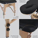 STRONGLITE Portable Massage Table Package Shasta - All-In-One Treatment Table w/Adjustable Face Cradle, Pillow & Carrying Case