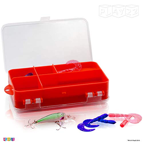 Play22 Fishing Pole For Kids - 40 Set Kids Fishing Rod Combos - Kids Fishing Poles Includes Fishing Tackle, Fishing Gear, Fishing Lures, Net, Carry On Bag, Fully Fishing Equipment - For Boys And Girls