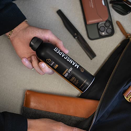 MANSCAPED™ UltraPremium Hydrating Body Spray, Non-Greasy Quick Drying Spray-On Moisturizer Formula with Red Algae and Hyaluronic Acid for Skin Hydration (6 oz Aluminum Bottle)