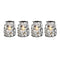 MODGY Luminary Lanterns 4-Pack - Floating LED Candles with Batteries Included - Luminaries are Great for Weddings, Parties, Patios & Celebrations of All Kinds (Louis C. Tiffany Magnolia Window)