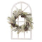 glitzhome Window Frame Wall décor Rustic Arch Wooden Window Pane Country Farmhouse Decorations 36" H x 20" L
