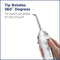 Waterpik Cordless Advanced Water Flosser WP-560 - 3 Pressure Settings - 360° Tip Rotation - 45 Seconds Water Capacity - Extra Quiet Design - 4x Flosser Tips - Dental Floss - Oral Hygiene - White