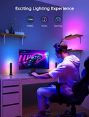 Govee LED Light Bars, Smart WiFi RGBIC TV Backlight, Gaming Lights with Scene and Music Modes, Play Light Bar for PC, TV, Room Decoration, Compatible with Alexa & Google Assistant