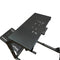 GTR Racing Simulator GTAF-BLK-S105LBKRD - GTA-F Model (Black) Triple or Single Monitor Stand with Black/Red Adjustable Leatherette Seat, Racing Simulator Cockpit Gaming Chair Single Monitor Stand