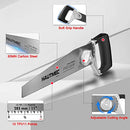 HAUTMEC Heavy Duty 11-Inch PVC/ABS Pipe Saw And General Purpose Hand saw, Adjustable Cutting Angle, For Cutting Pipe In Tight Spaces, for Trimming, Gardening, Wood, Drywall, And Plastic HT0027-SA