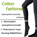 Women Yoga Socks Non-Slip with Grips for Yoga Pilates Barre Dance Soft Comfortable Breathable Sweat-Absorbing and Durable Middle Barrel Sport Socks Black